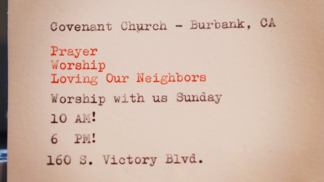 Covenant Church — Morning & Evening Worship: December 28, 2025